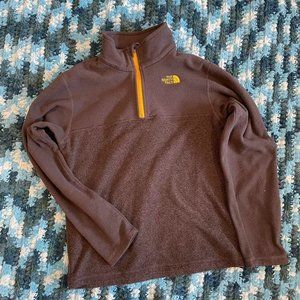 The North Face fleece pull over jacket Boys large